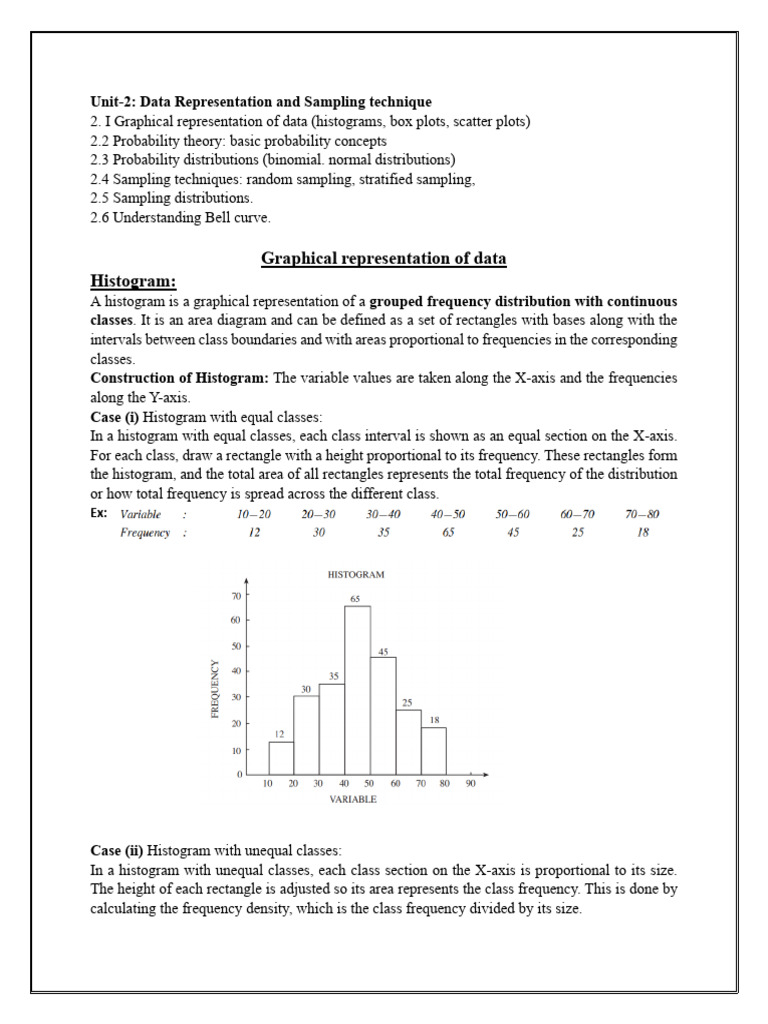 Data Representation & Sampling Techniques | PDF | Quartile | Stratified ...