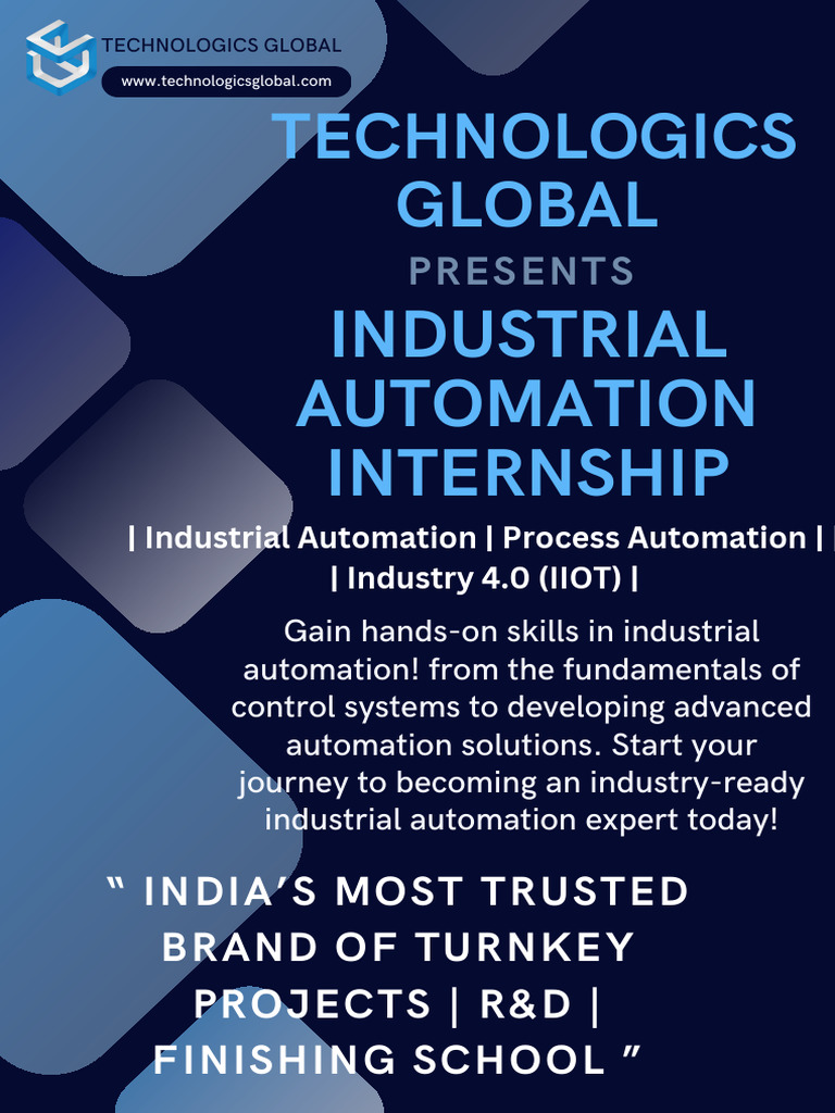 Industrial Automation Internship Program | PDF | Programmable Logic ...
