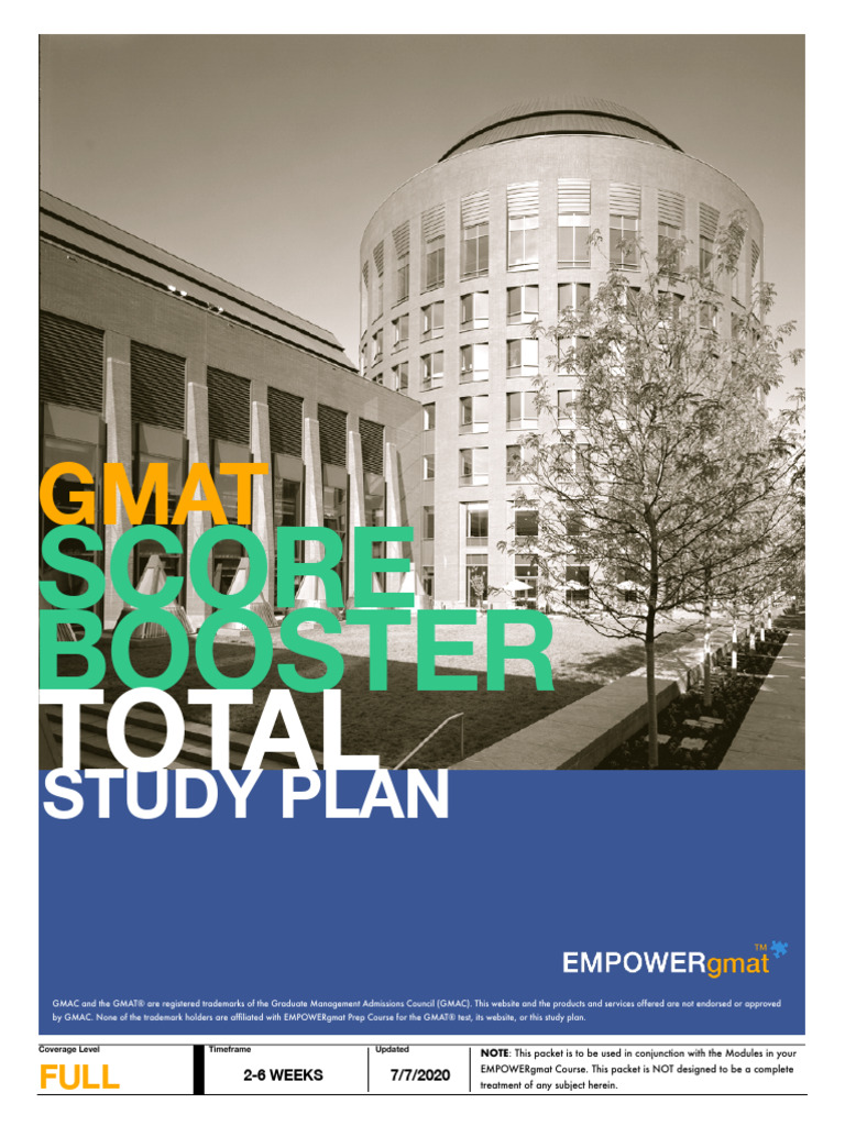 2021 Empowergmat Score Booster Total Study Plan | PDF | Graduate ...