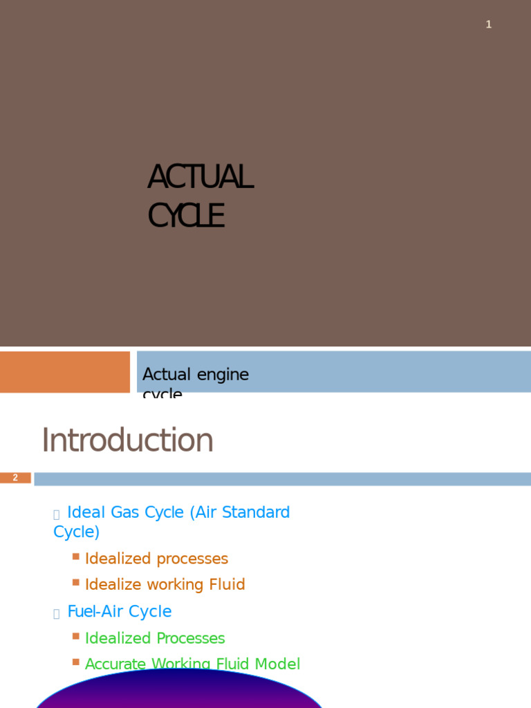 6 Actual Cycles | PDF | Combustion | Engines