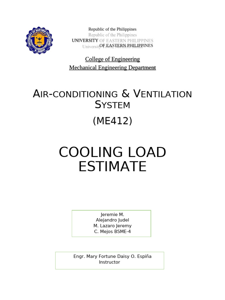 FINAL Aircon Output | PDF | Ventilation (Architecture) | Window