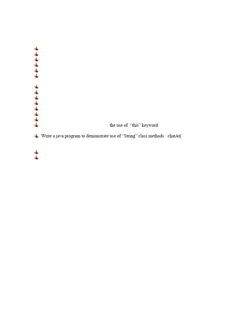 OOP With Java Important Questions | PDF