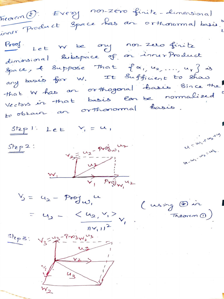 Gram Schmidt Process Pdf