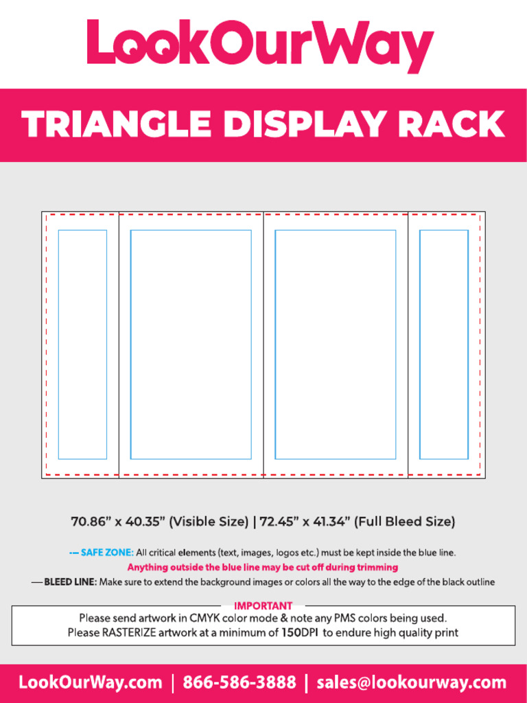 Triangle Display Rack Art Template | PDF
