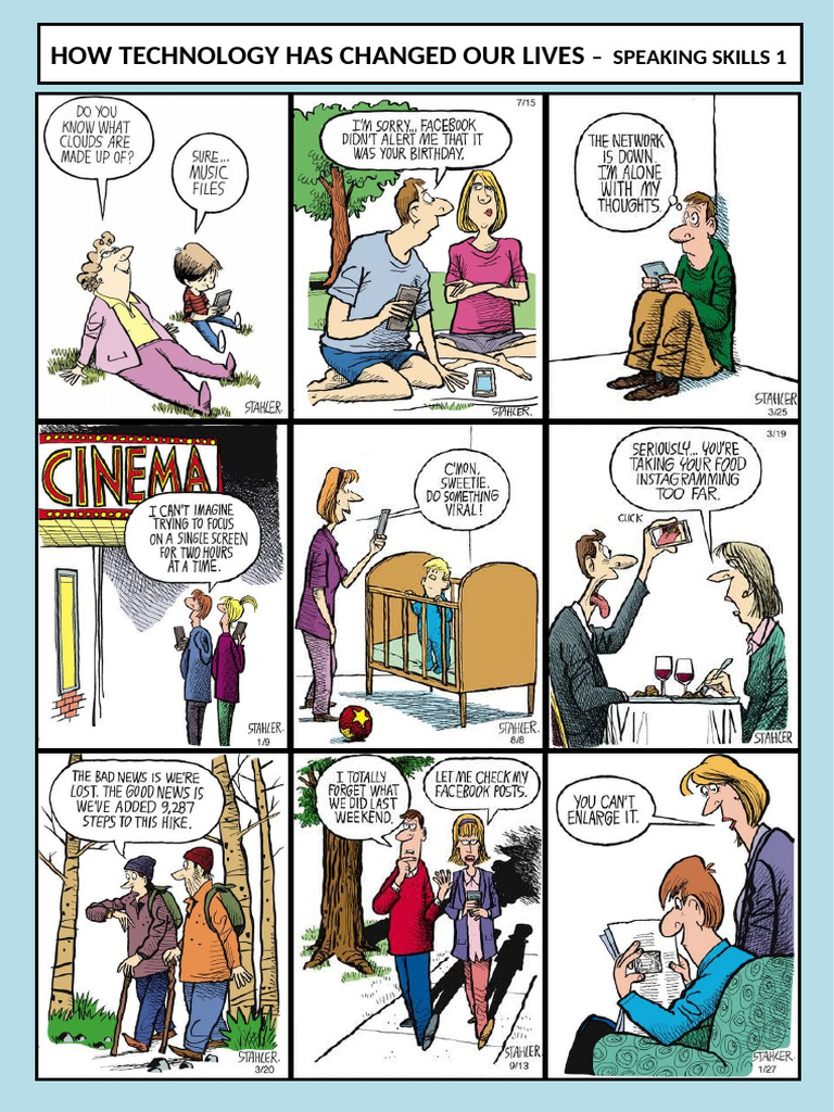 How Technology Has Changed Our Lives 1 3 Conversation Topics Dialogs ...