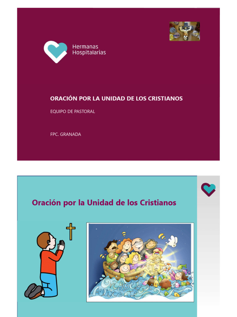 Oracion Por La Unidad Cristianos | PDF | Oración | Jesús