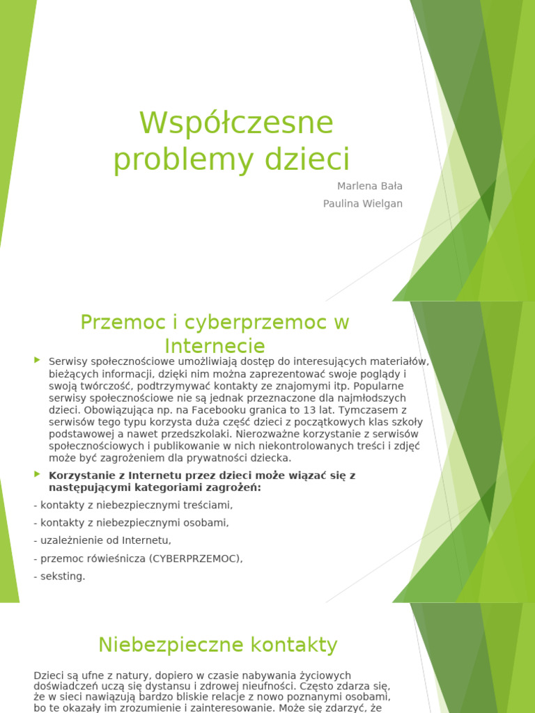Współczesne Problemy Dzieci | PDF