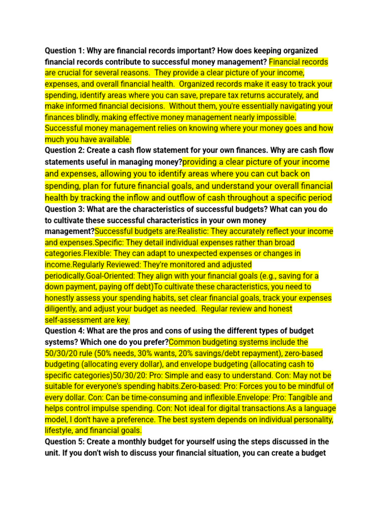 Curated visual reference: Fresh Look at Importance Of Organized Financial Records Pdf Expense