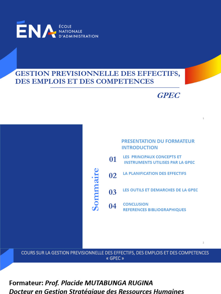 GPEC : Concepts et Outils Clés | PDF | Gestion des ressources humaines ...