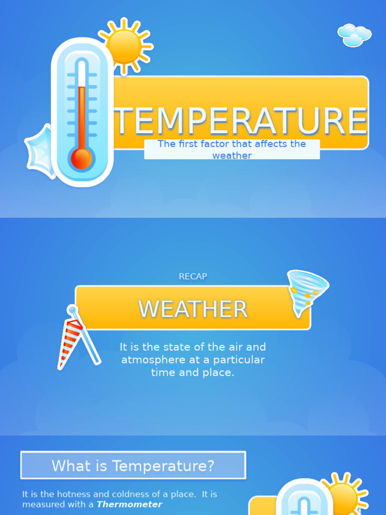 How Temperature Influences Weather | PDF | Atmosphere Of Earth | Weather