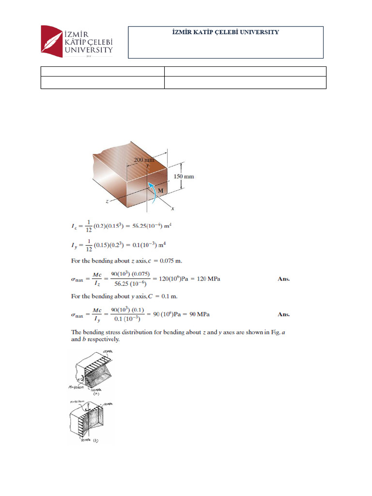Bending Stress Analysis in Structural Members | PDF