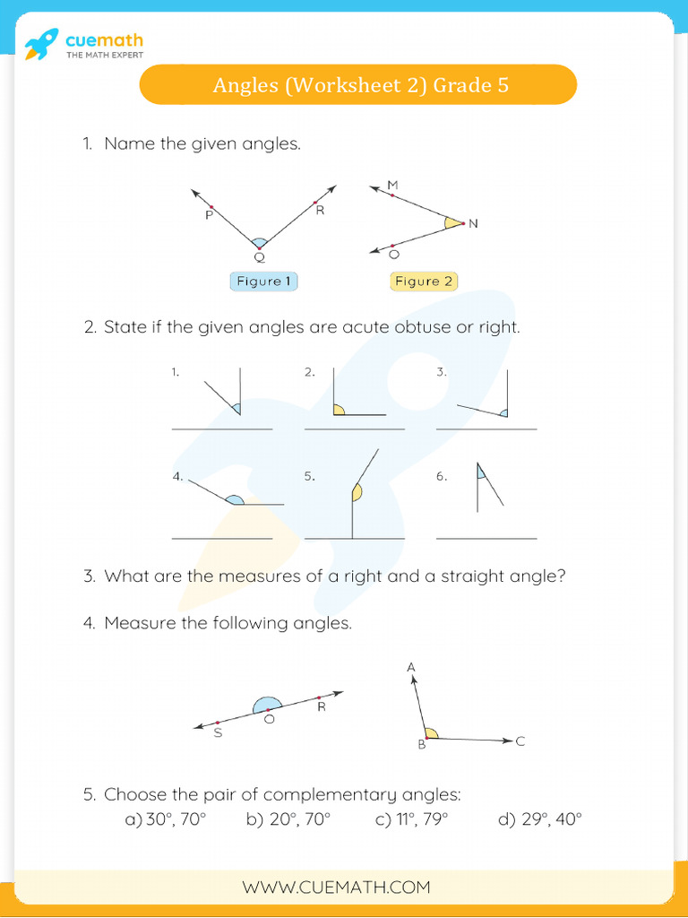 File Angles Worksheet 2 Grade5 | PDF | Angle | Triangle