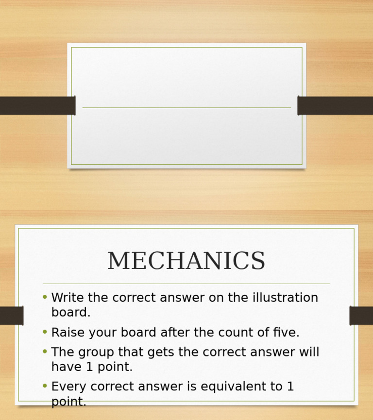Mechanics of Group Answering Game | PDF