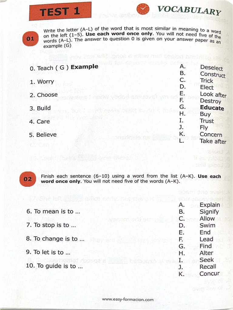VOCABULARY | PDF