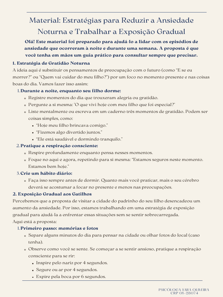 Estratégias para Reduzir a Ansiedade | PDF | Pensamento | Ansiedade
