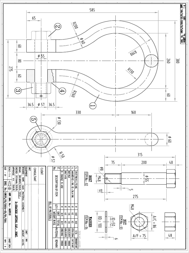 DRG For D-Shackle | PDF