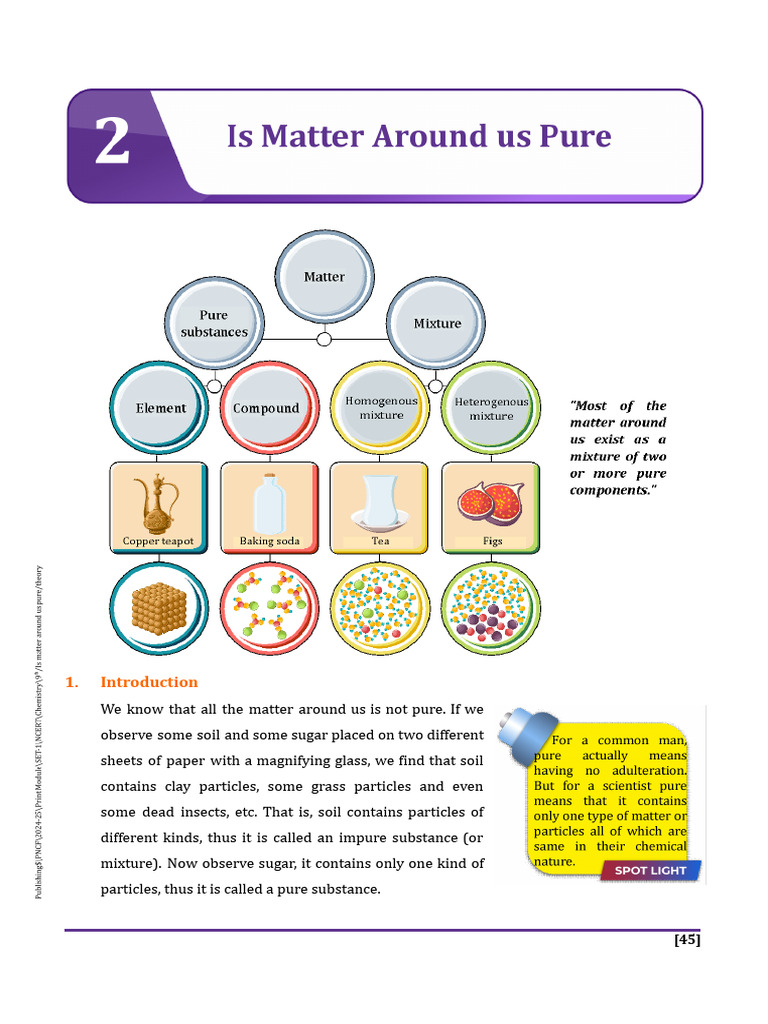 Is Matter Around Us Pure | PDF | Mixture | Solubility
