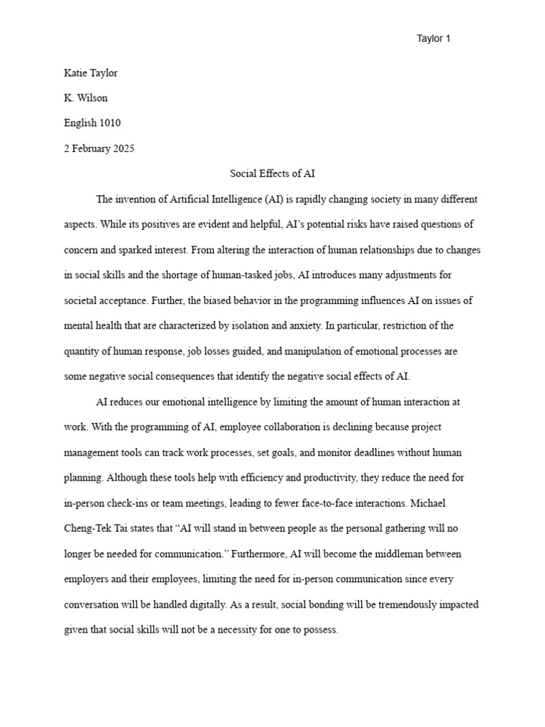 Ai effects social pdf artificial intelligence intelligence ai