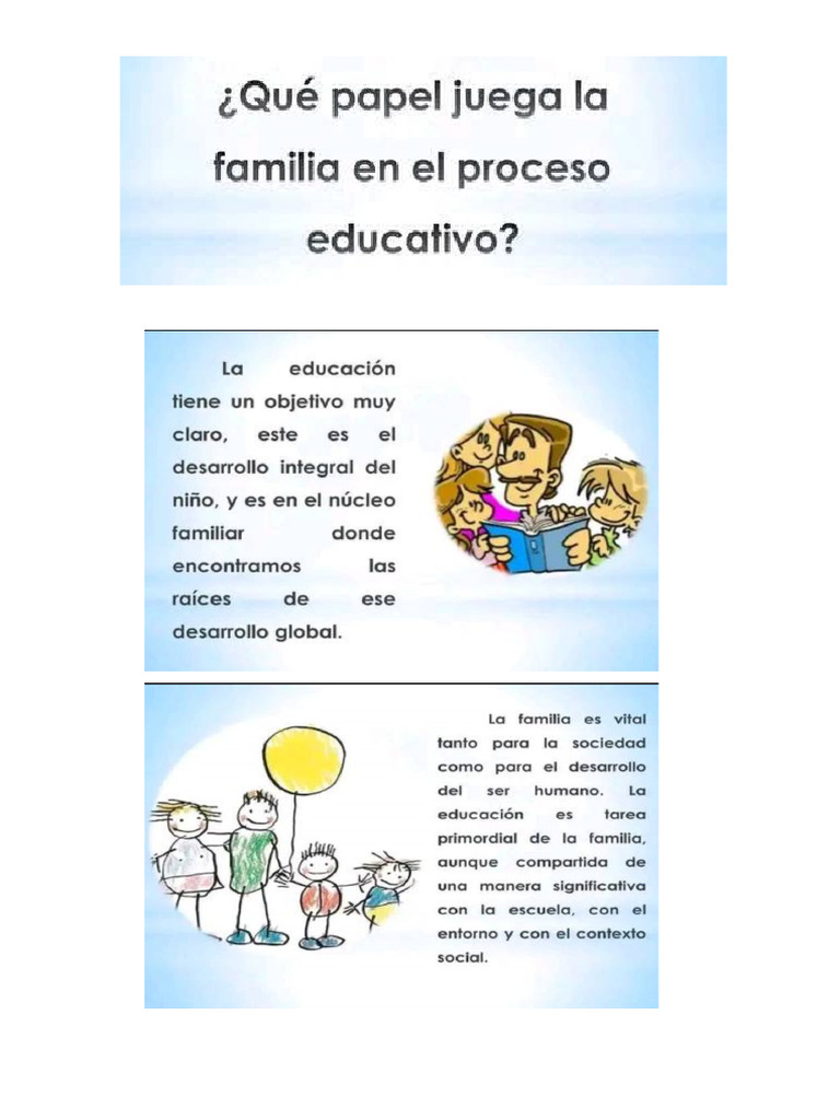 Rol de La Familia en El Proceso Educativo | PDF