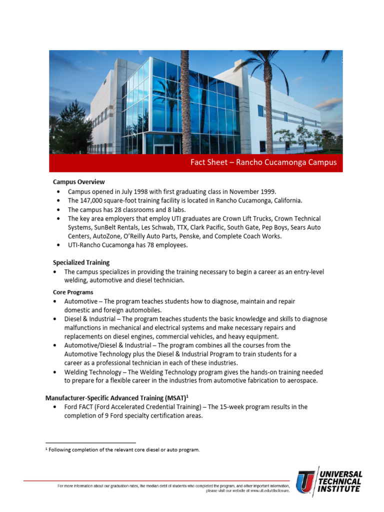 UTI RCM Fact Sheet 2022 | PDF | Auto Mechanic | Motor Vehicle