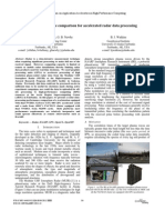 GPU Performance Comparison For Accelerated Radar Data Processing