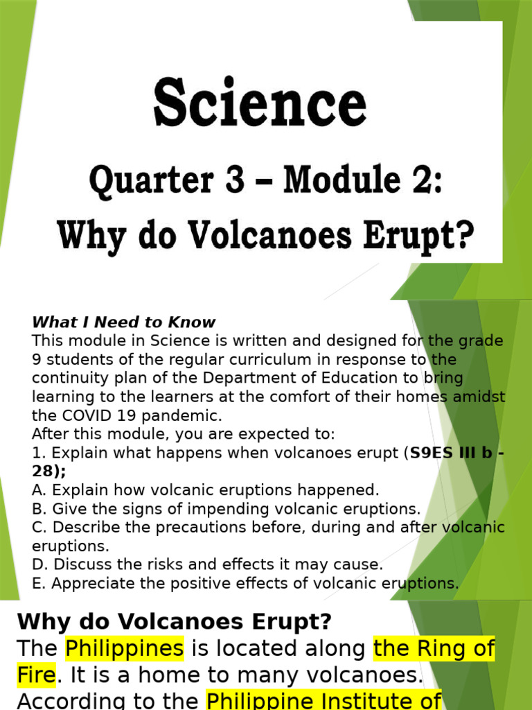 Understanding Volcanic Eruptions | PDF | Volcano | Types Of Volcanic ...