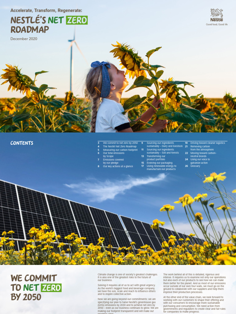 Nestlé's Net Zero Roadmap to 2050 | PDF | Agriculture | Climate Change ...