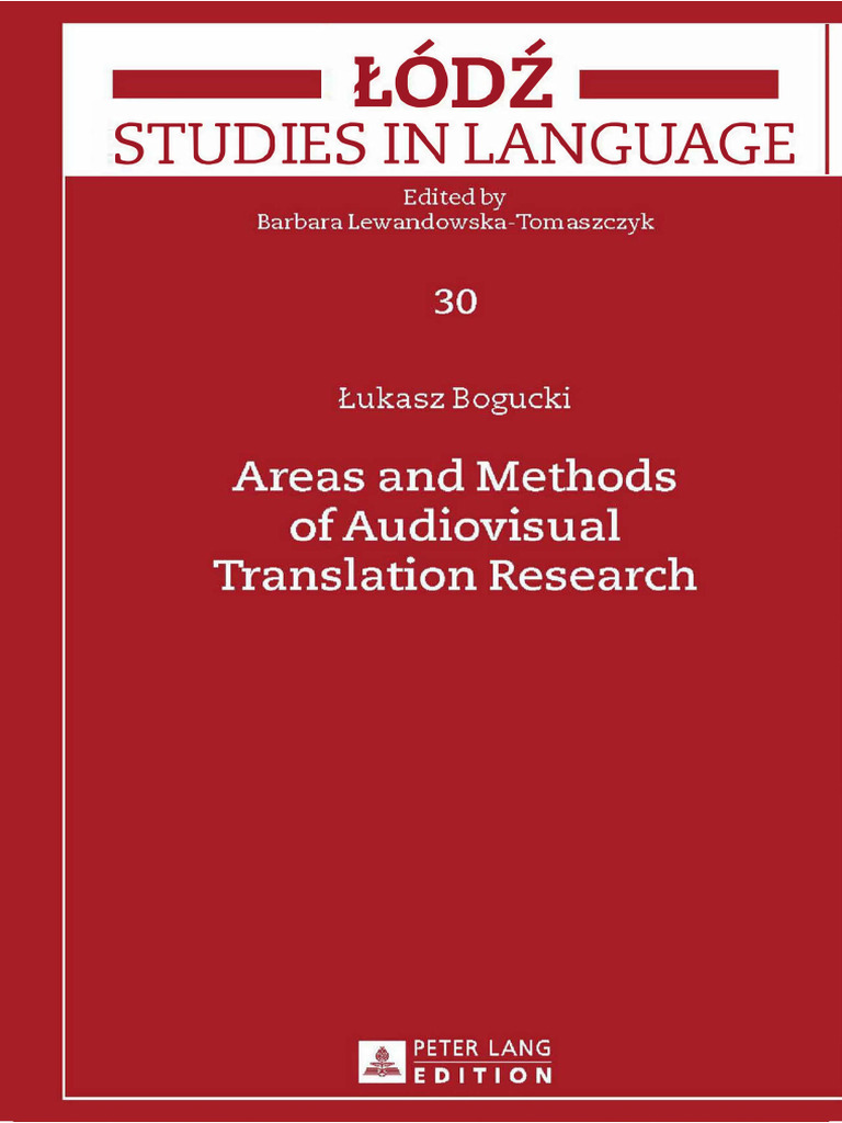 Areas and Methods of Audiovisual Translation Research | PDF ...