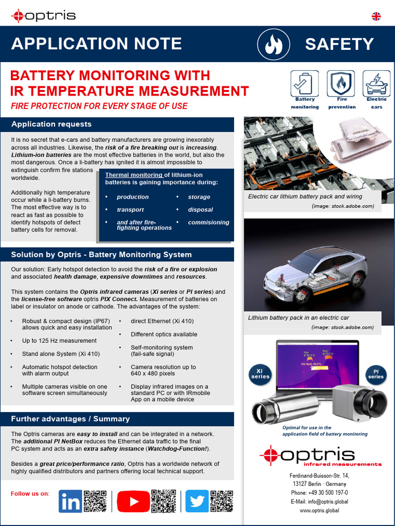 Battery Monitoring & Fire Protection System | PDF | Lithium Ion Battery ...