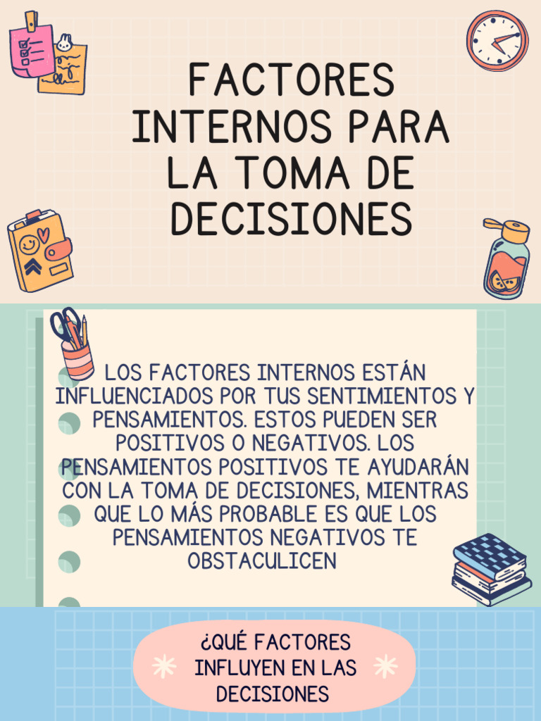 Factores Internos en la Toma de Decisiones | PDF