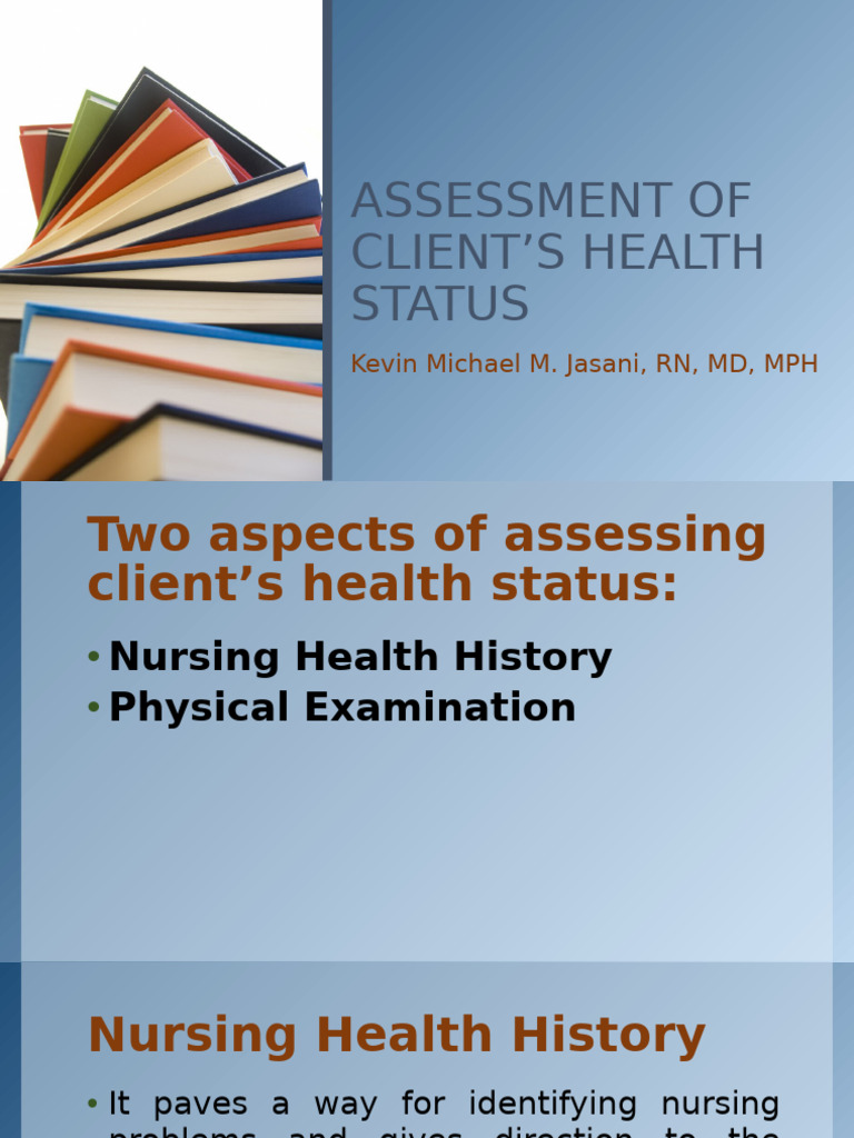 Assessing Clients Health Status 2 | PDF | Pain | Palliative Care