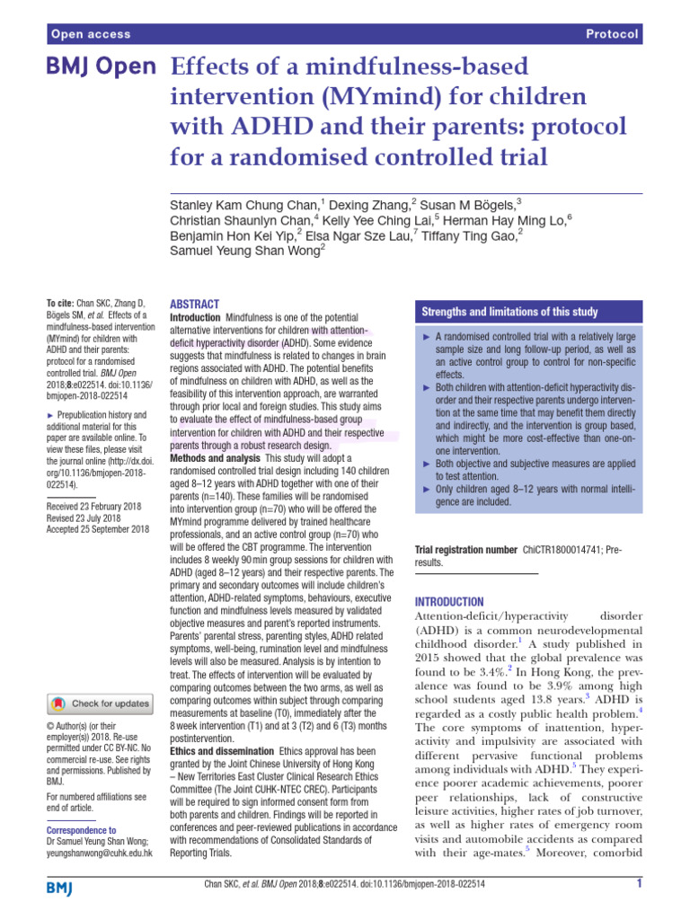 A closer look at Based Intervention Armamentarium For Adhd