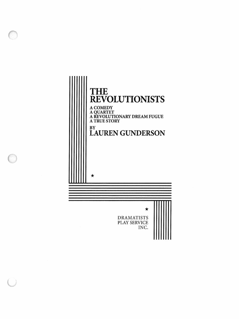 Revolutionists Script | PDF