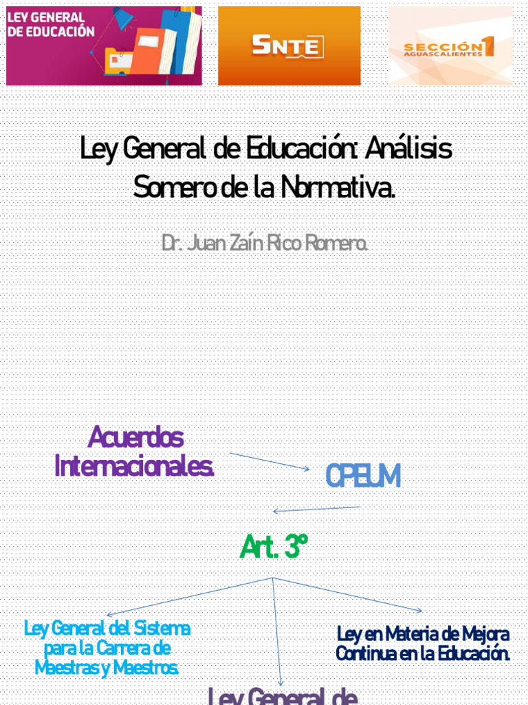 Ley General de Educación | PDF | Educación de la primera infancia ...