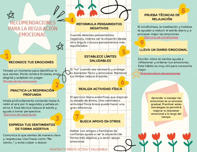 Regulación Emocional PDF | PDF | Las emociones | Autorregulación emocional