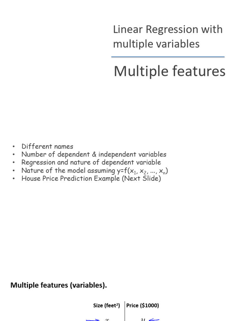 4.Multivariate Linear Regression-Shared | PDF | Regression Analysis ...