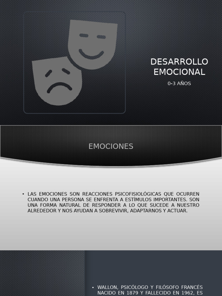 Desarrollo emocional en niños 0-3 años | PDF | Las emociones | Cerebro