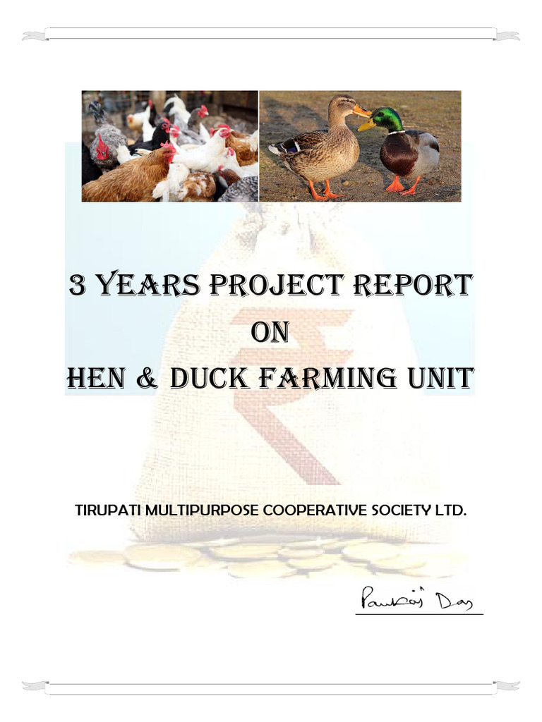Tripura Poultry & Duck Farming Report | PDF | Net Income | Chicken