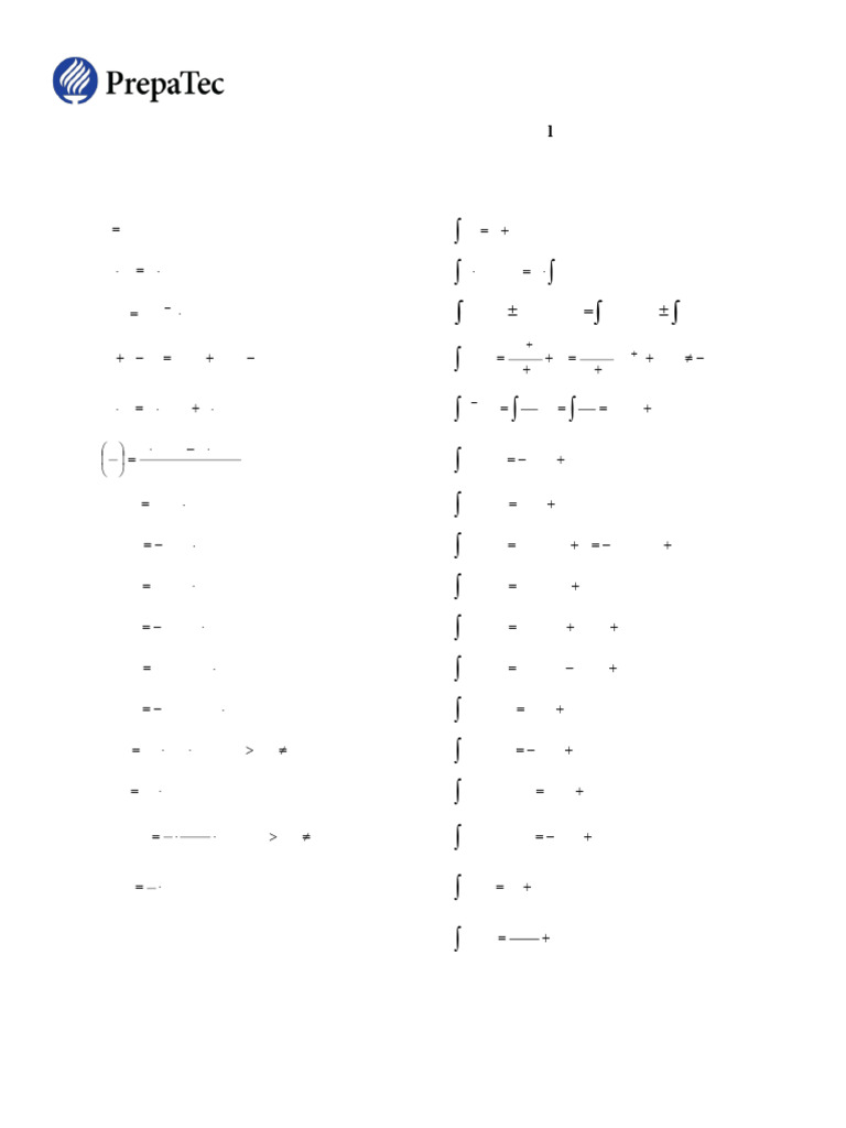 Formules de dérivées et intégrales | PDF | Théorie (échecs) | Échecs