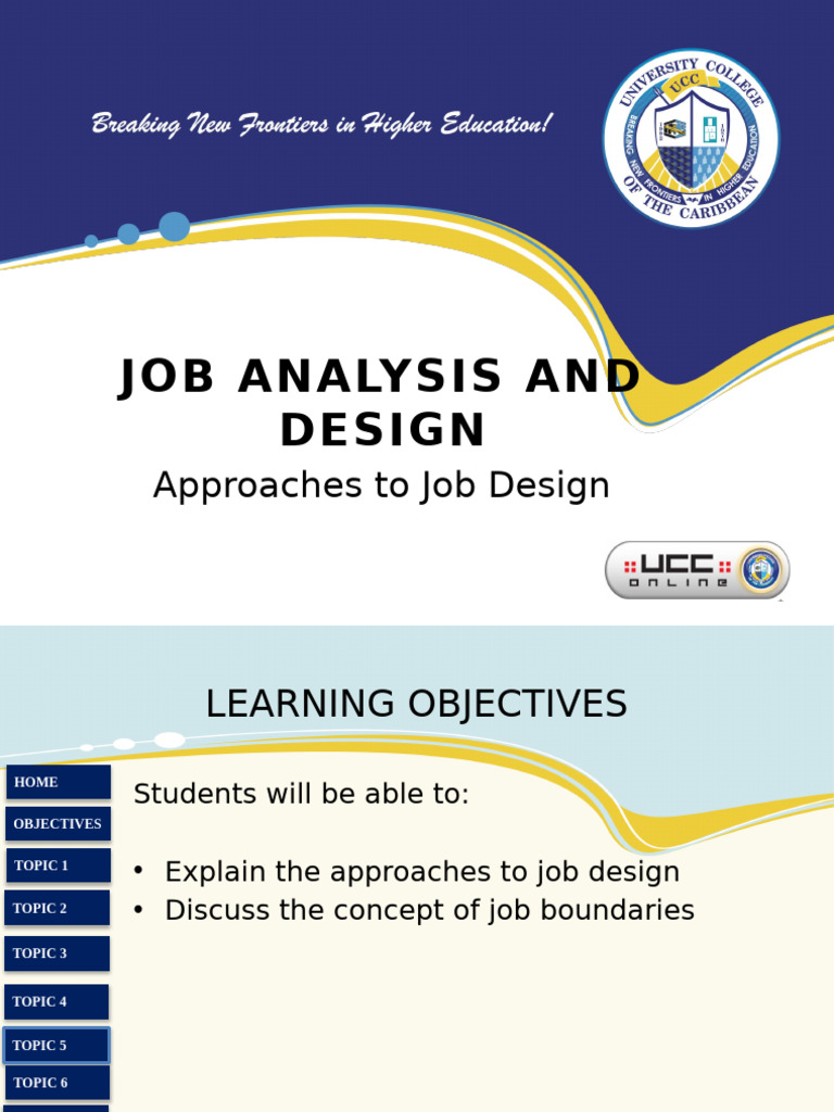 Approaches To Job Design - 2016 11 13 - 2016 11 20 (Color Coded) | PDF ...