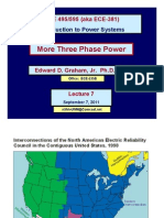 ECE 495/595 Introduction to More Three Phase Power Systems