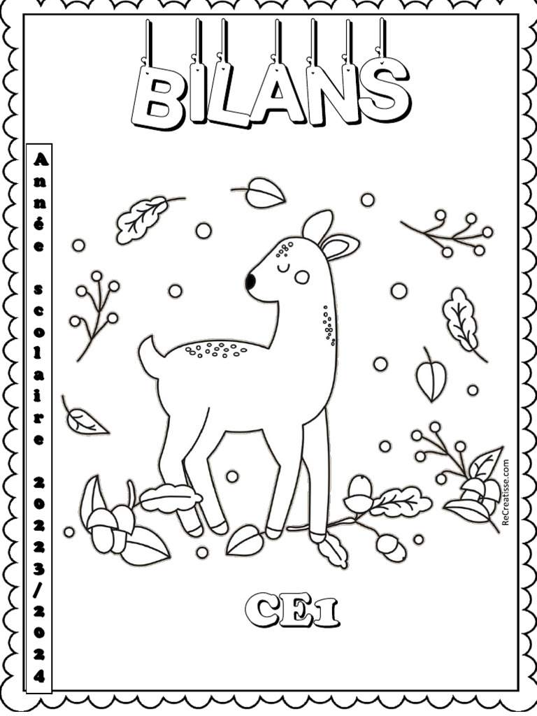 Pages De Garde TRAME CE1 BILANS EVALUATIONS PDF