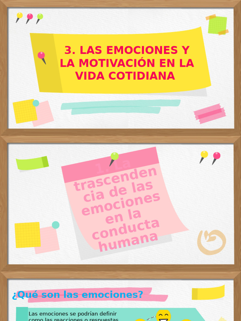 Emociones y Motivación en la Vida Diaria | PDF | Las emociones ...