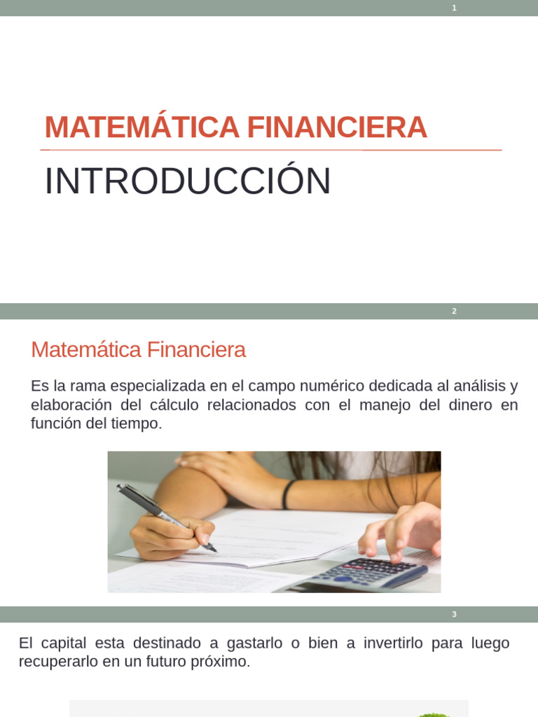 Fundamentos de Matemática Financiera | PDF | Interés | Capital (economía)