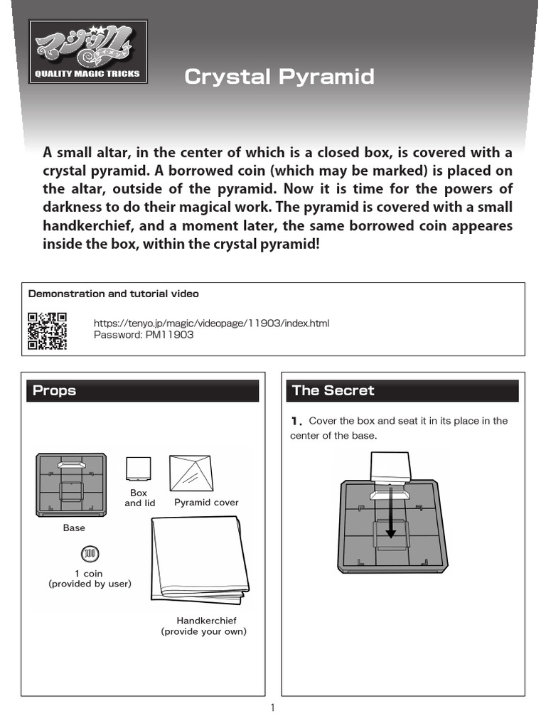 Crystal Pyramid Magic Trick Guide | PDF