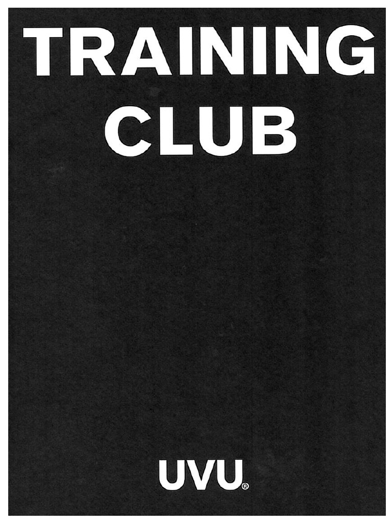 UVU 7 Day Training Guide | PDF