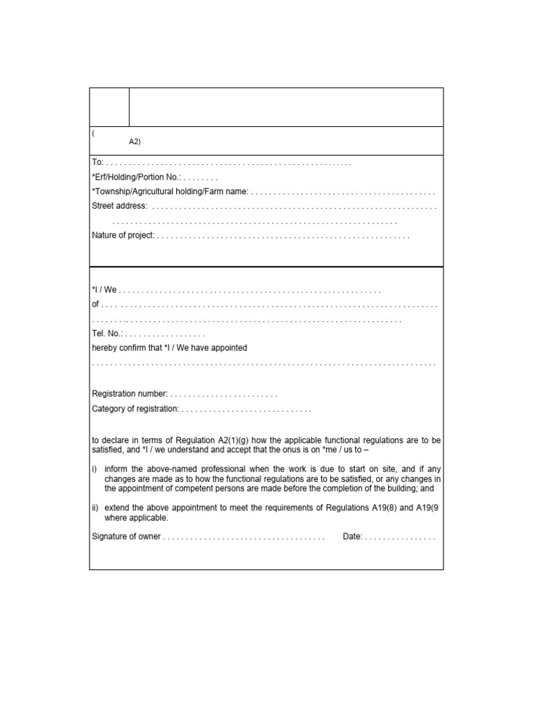 Building Approval Declaration Form | PDF | Environmental Impact Assessment