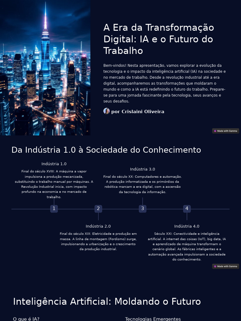 IA e o Futuro do Trabalho: Transformações | PDF | Informática