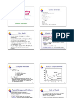 Decision Modeling For Management: Course Overview