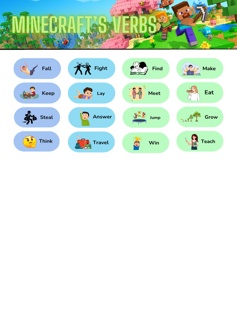Minecraft's Verbs-2 | PDF